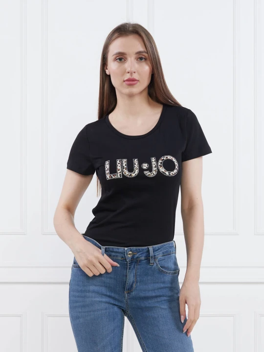 Zdjęcie produktu Liu Jo Beachwear T-shirt | Slim Fit czarny