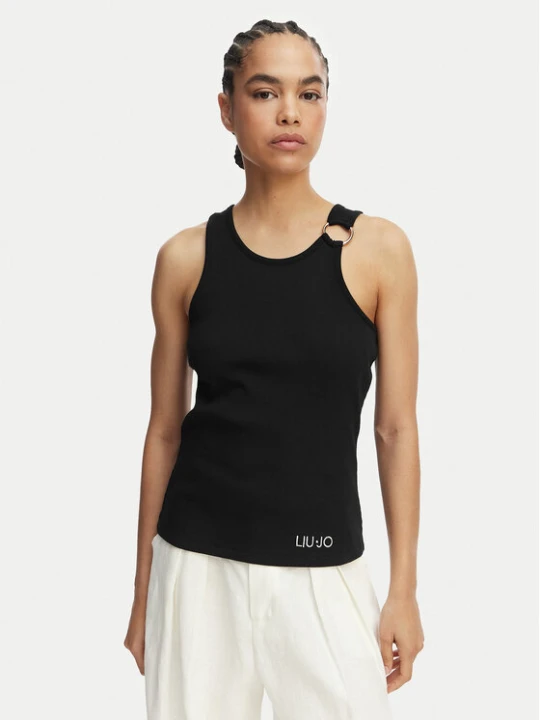 Zdjęcie produktu Liu Jo Beachwear Top VA6122 J4822 Czarny Regular Fit