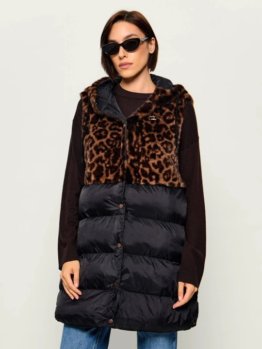 Zdjęcie produktu Liu Jo Bezrękawnik | Oversize fit czarny