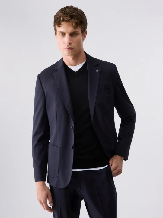 Zdjęcie produktu Liu Jo Blazer With Pockets Dark Blue