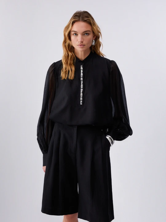 Zdjęcie produktu Liu Jo Blouse With Jewel Embroidery czarny
