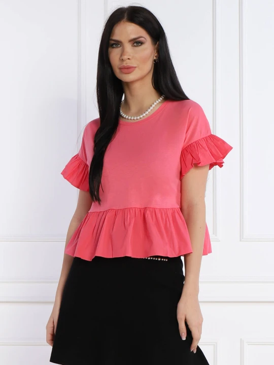 Zdjęcie produktu Liu Jo Bluzka | Cropped Fit różowy