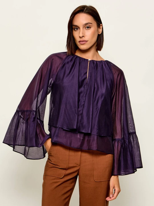 Zdjęcie produktu Liu Jo Bluzka | Relaxed fit fioletowy
