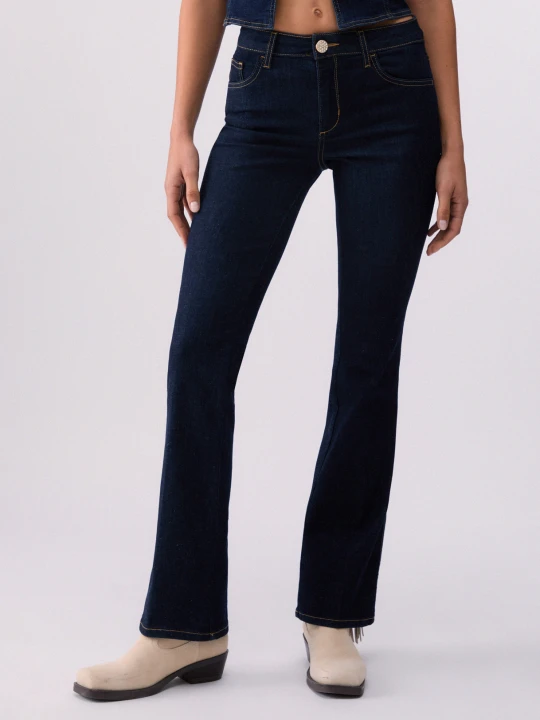 Zdjęcie produktu Liu Jo Bootcut Jeans With Belt Dark Denim