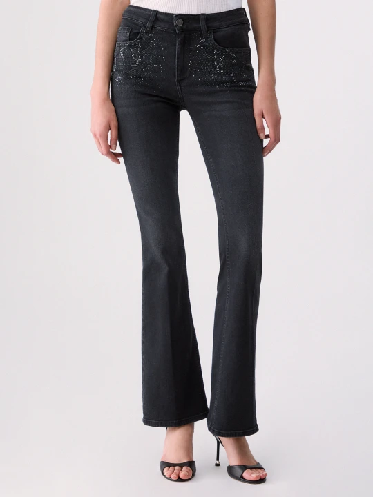 Zdjęcie produktu Liu Jo Bootcut Jeans With Rhinestones