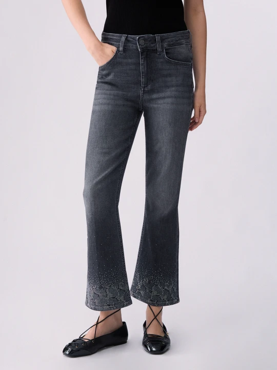 Zdjęcie produktu Liu Jo Bootcut Jeans With Rhinestones