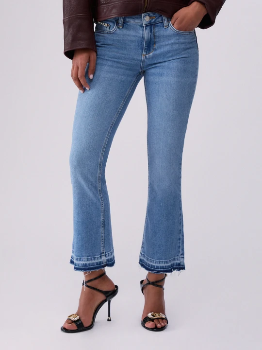 Zdjęcie produktu Liu Jo Bootcut Jeans With Unfinished Hems Light Blue Denim
