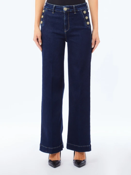 Zdjęcie produktu Liu Jo Bottom Up Flared Jeans Dark Denim
