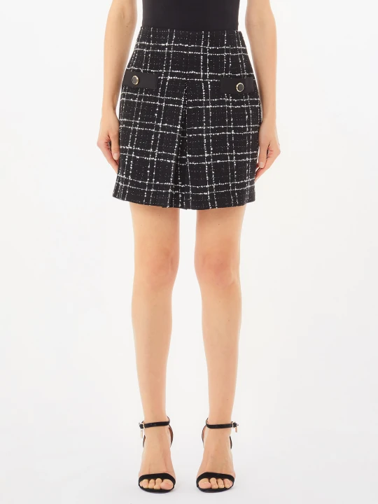 Zdjęcie produktu Liu Jo Bouclé Lurex® Miniskirt czarny