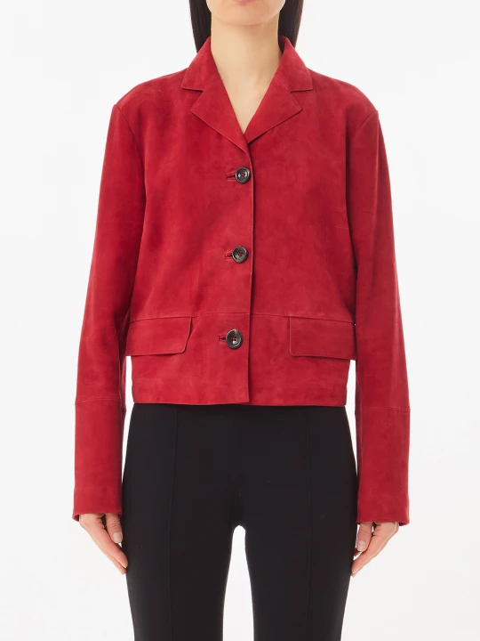 Zdjęcie produktu Liu Jo Boxy Suede Jacket czerwony