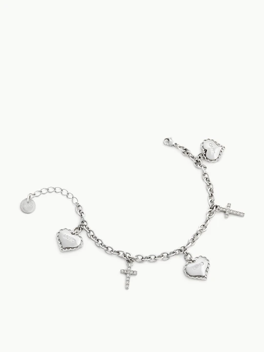 Zdjęcie produktu Liu Jo Bracelet With Heart And Cross Steel