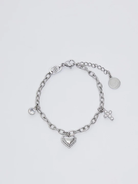 Zdjęcie produktu Liu Jo Bracelet With Heart And Cross srebrny