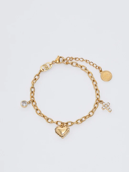 Zdjęcie produktu Liu Jo Bracelet With Heart And Cross złoty
