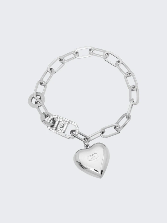 Zdjęcie produktu Liu Jo Bracelet With Heart-shaped Lock srebrny
