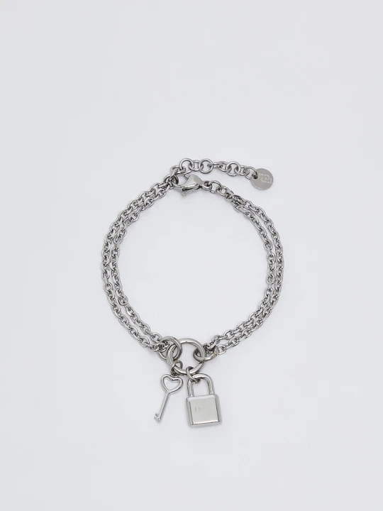 Zdjęcie produktu Liu Jo Bracelet With Lock And Key srebrny