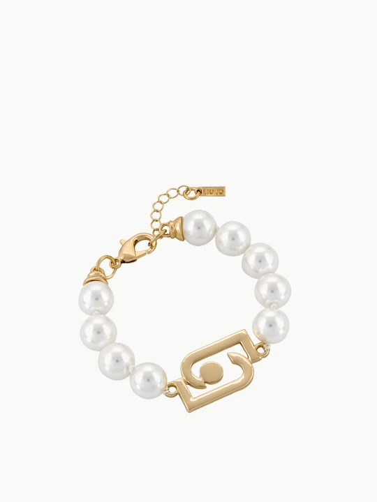 Zdjęcie produktu Liu Jo Bracelet With Logo And Pearls Steel