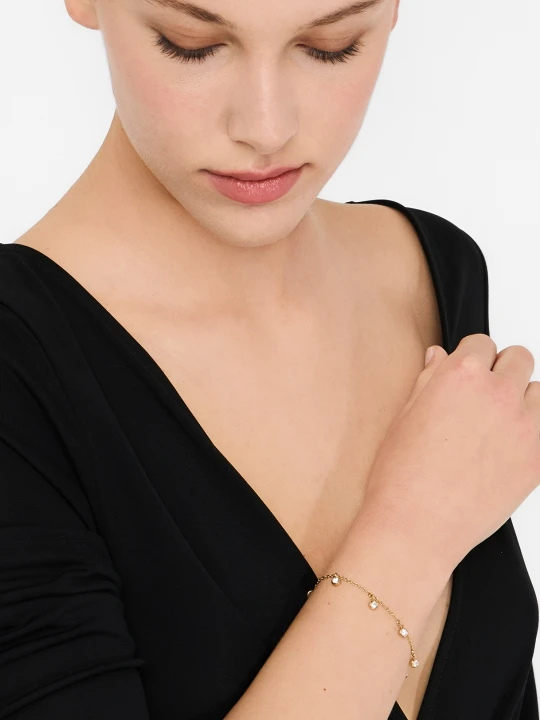 Zdjęcie produktu Liu Jo Bracelet With Precious Stones złoty