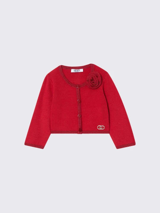Zdjęcie produktu Liu Jo Cardigan With Flower czerwony