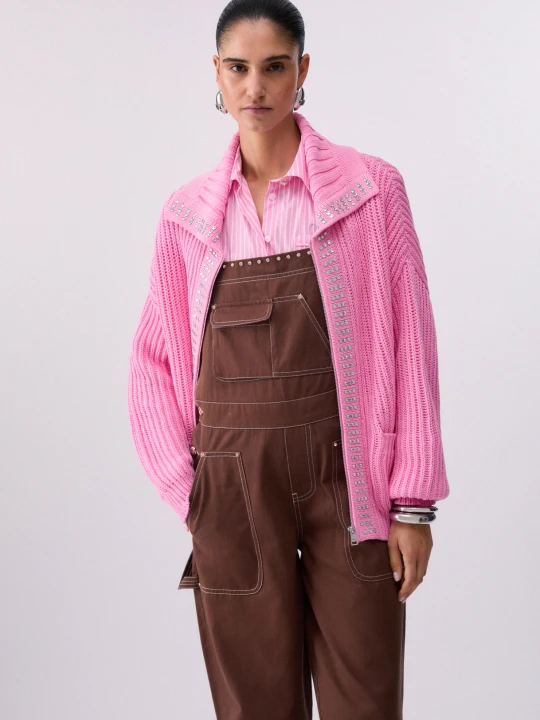 Zdjęcie produktu Liu Jo Cardigan With Gemstones Peach