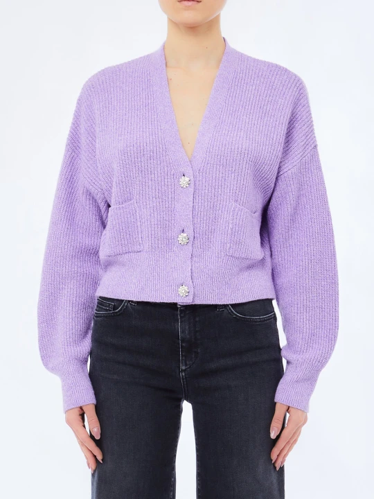 Zdjęcie produktu Liu Jo Cardigan With Jewel Buttons Lilac