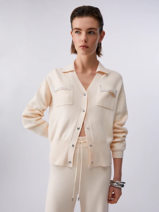 Zdjęcie produktu Liu Jo Cardigan With Pockets Champagne