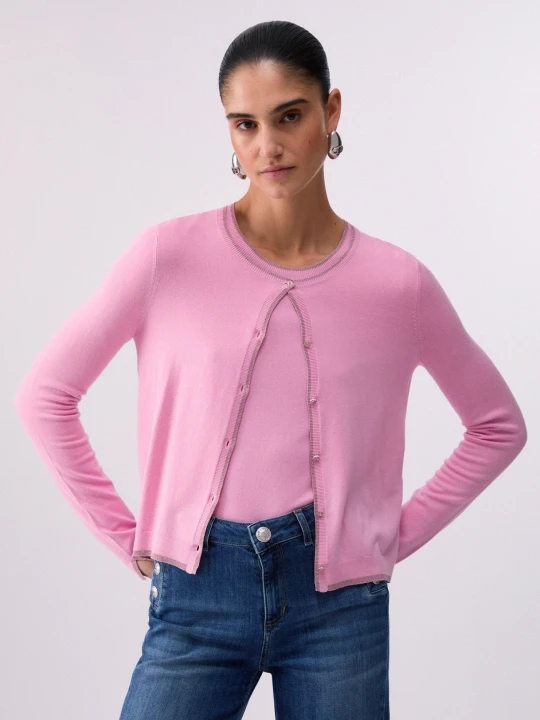 Zdjęcie produktu Liu Jo Cardigan With Slits Peach