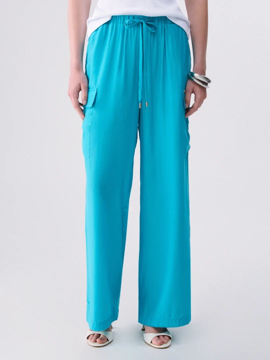 Zdjęcie produktu Liu Jo Cargo Pants Light Blue