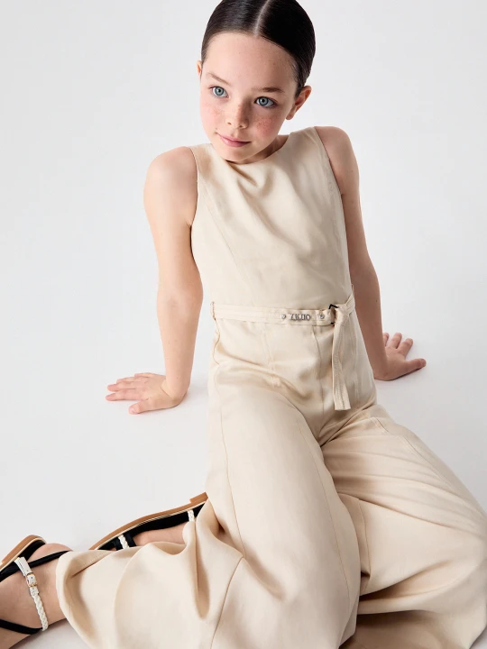 Zdjęcie produktu Liu Jo Casual Jumpsuit With Belt beżowy