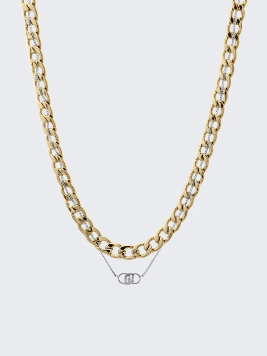 Zdjęcie produktu Liu Jo Chain Link Necklace With Logo złoty