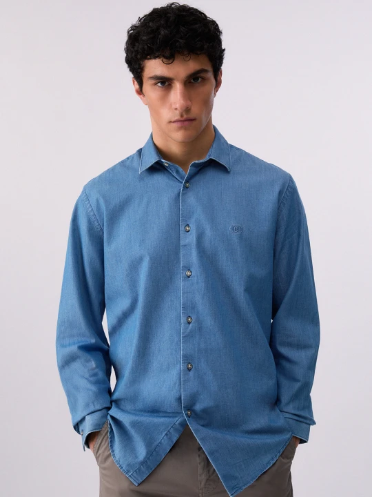Zdjęcie produktu Liu Jo Chambray Denim Shirt Blue Denim