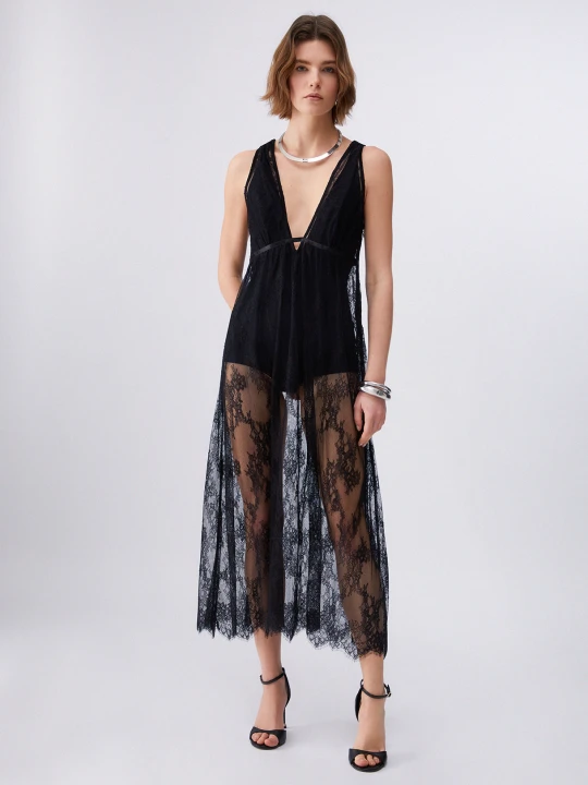 Zdjęcie produktu Liu Jo Chantilly Lace Dress czarny