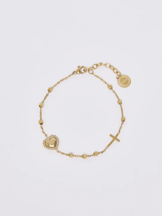 Zdjęcie produktu Liu Jo Bracelet With Heart And Cross złoty