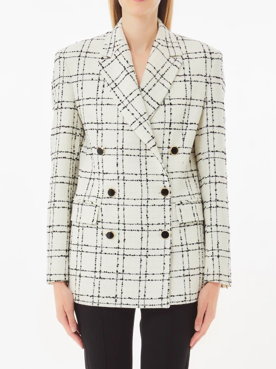 Zdjęcie produktu Liu Jo Checked Blazer biały