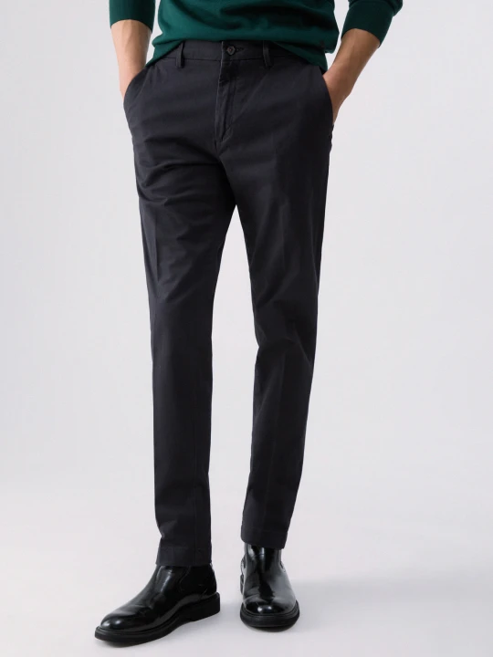 Zdjęcie produktu Liu Jo Chino Trousers In Gabardine Dark Grey