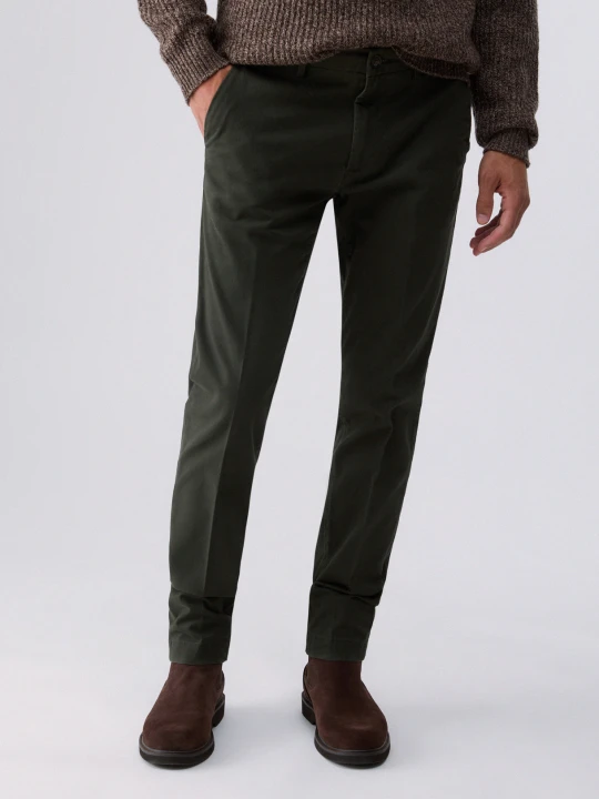 Zdjęcie produktu Liu Jo Chino Trousers In Gabardine Moss Green