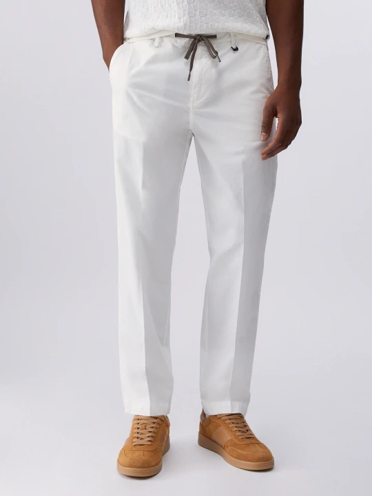 Zdjęcie produktu Liu Jo Chinos With Drawstring biały