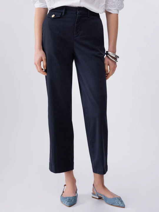 Zdjęcie produktu Liu Jo Chinos With Flaps Dark Blue
