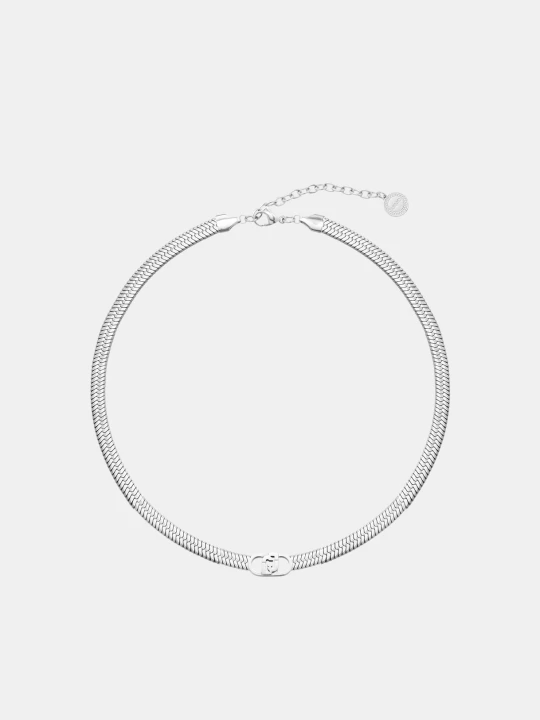 Zdjęcie produktu Liu Jo Choker With Monogram Logo srebrny