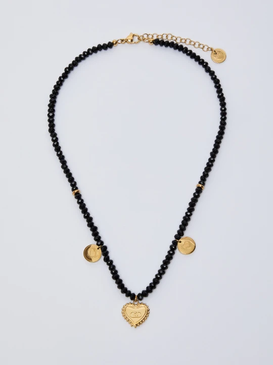 Zdjęcie produktu Liu Jo Choker Necklace With Pearls And Charms czarny