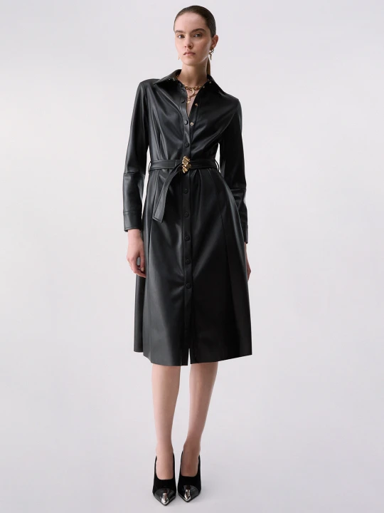 Zdjęcie produktu Liu Jo Dress In Coated Fabric czarny