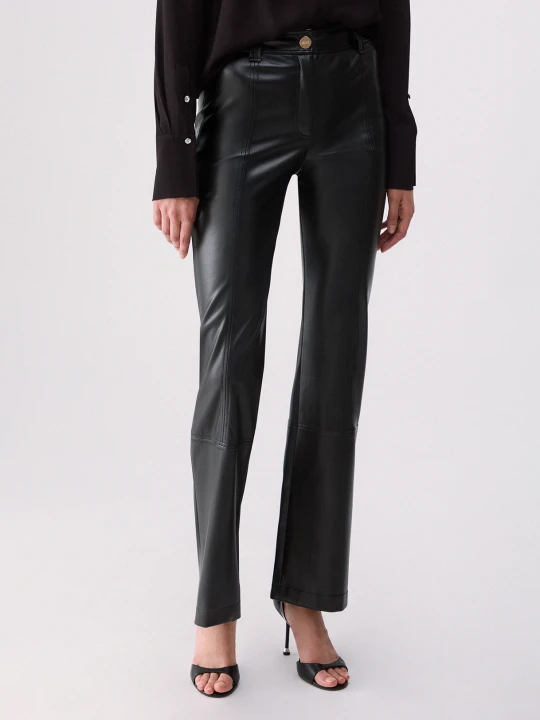 Zdjęcie produktu Liu Jo Coated Fabric Trousers czarny