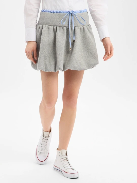 Zdjęcie produktu Liu Jo Collection spódnica mini Kobiety Materiał dresowy szary | niebieski
