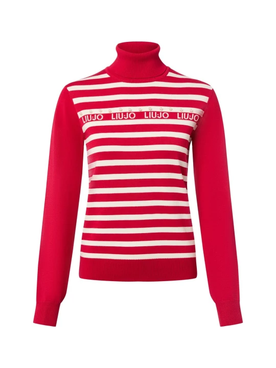 Zdjęcie produktu Liu Jo Collection sweter z golfem Kobiety czerwony | biały