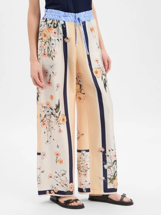 Zdjęcie produktu Liu Jo Collection spodnie materiałowe Kobiety żółty | wielokolorowy