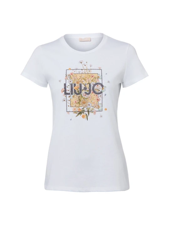 Zdjęcie produktu Liu Jo Collection Koszulka Kobiety Bawełna biały | wielokolorowy