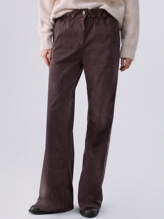 Zdjęcie produktu Liu Jo Corduroy Flare Pants Dark Brown