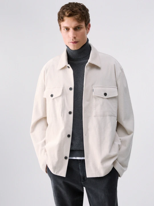 Zdjęcie produktu Liu Jo Corduroy Overshirt Jacket biały
