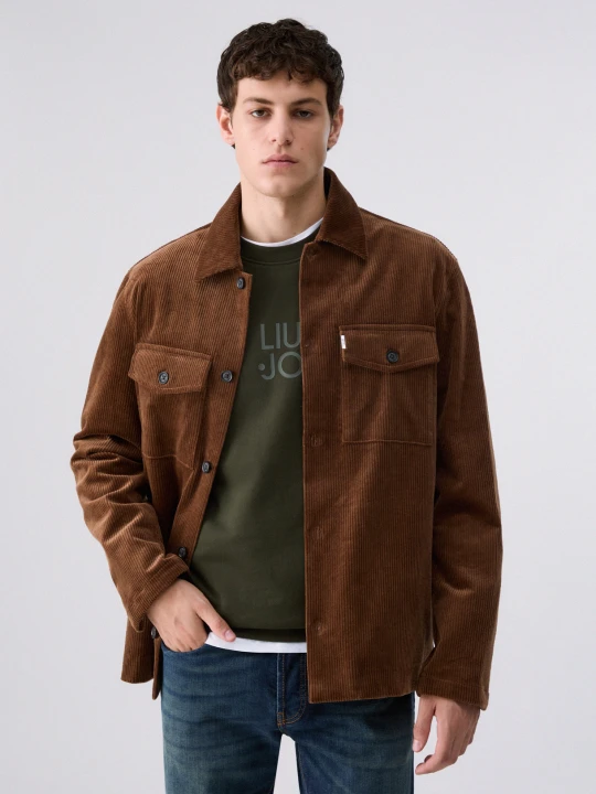 Zdjęcie produktu Liu Jo Corduroy Overshirt Jacket brązowy
