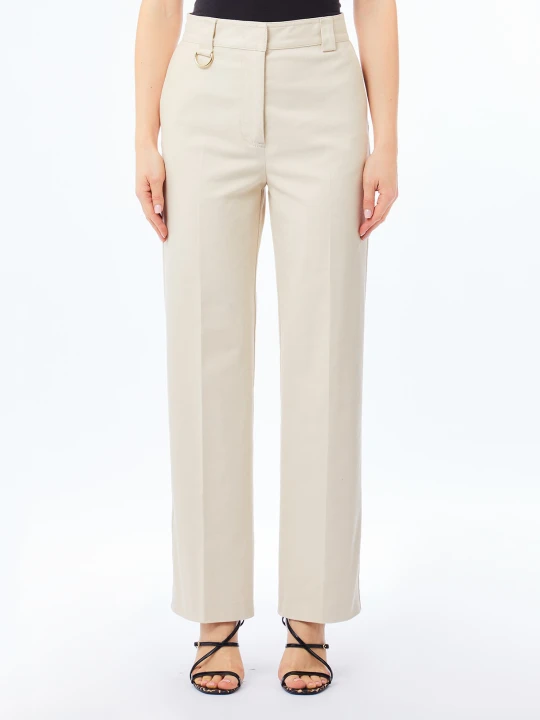 Zdjęcie produktu Liu Jo Cotton Chino Trousers biały