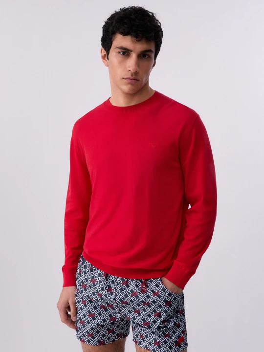 Zdjęcie produktu Liu Jo Cotton Crepe Pullover czerwony